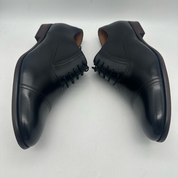 BRAND NEW Desai Classic Oxford Black Leather Dress Shoes, Mens EU 44, US 11 - Picture 5 of 8
